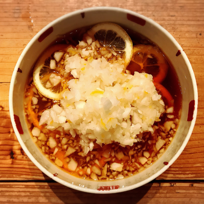 さっぱり柚子レモンそば(和ビストロgg)