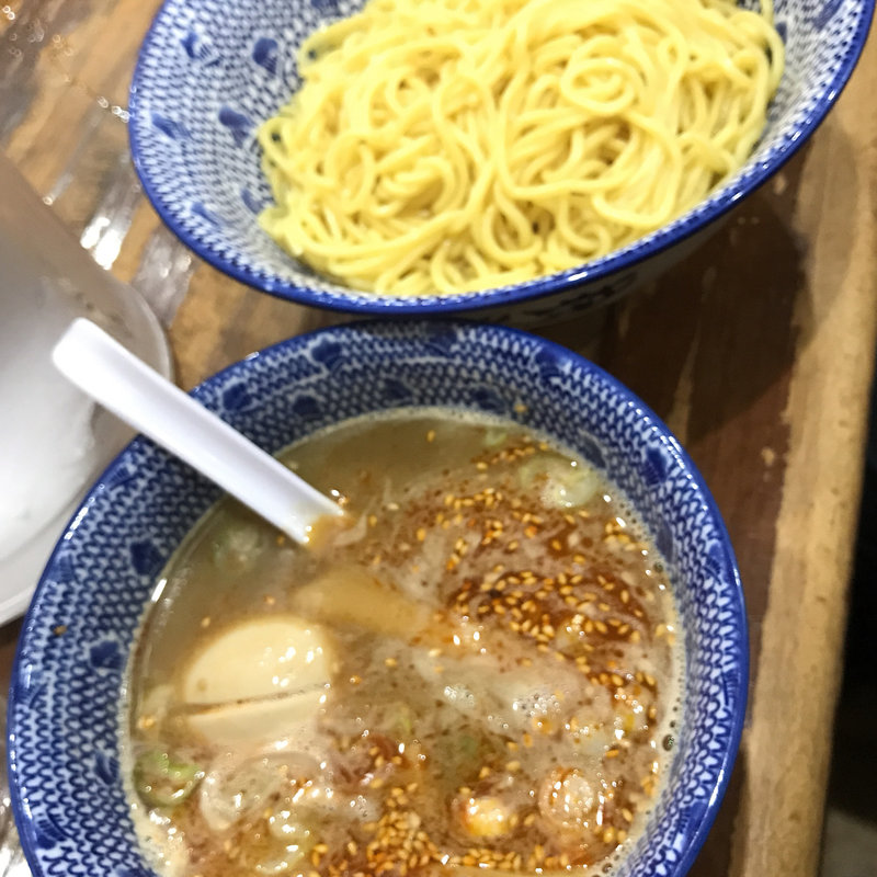 魚介つけめん 熱盛り(元祖札幌や 青山店)