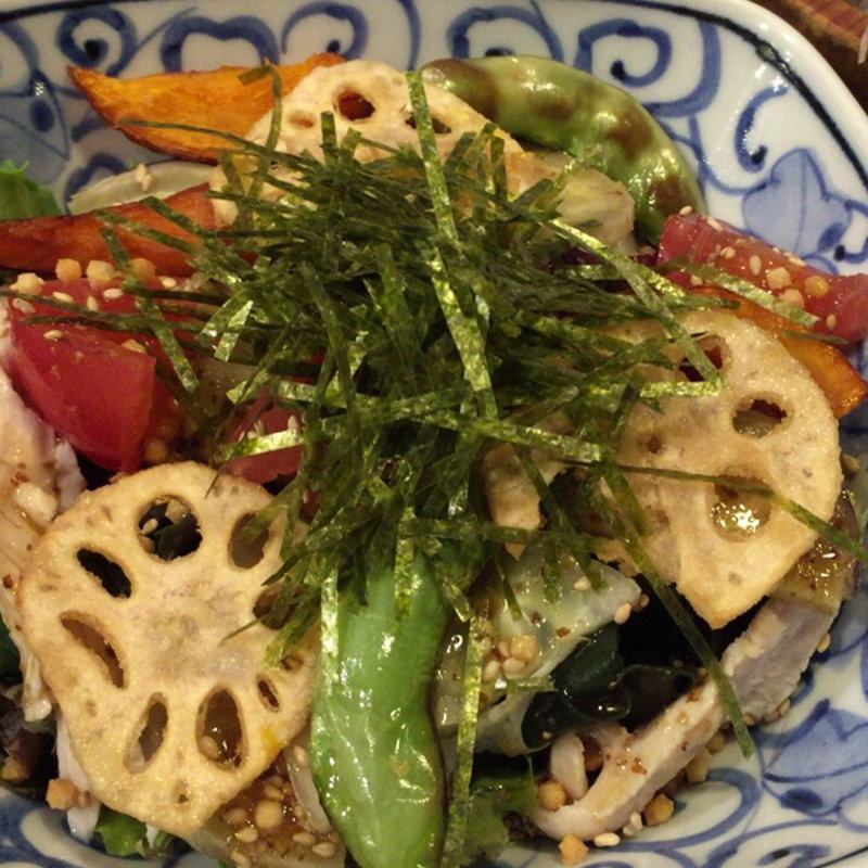 加賀野菜と鳥肉のサラダ(くろ屋 （くろや）)