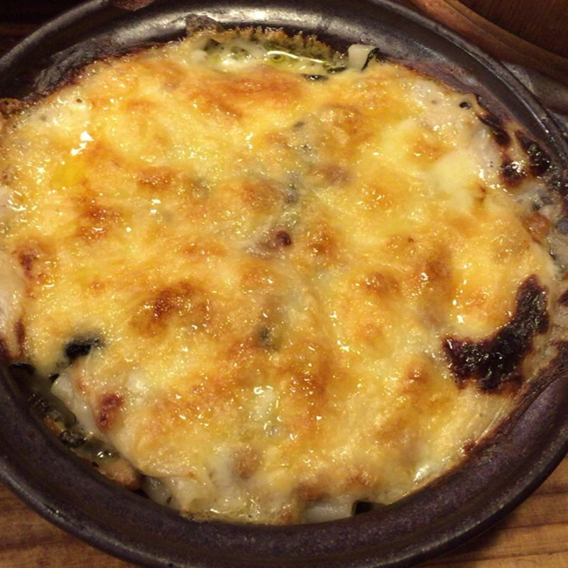 納豆とアオサのグラタン(くろ屋 （くろや）)