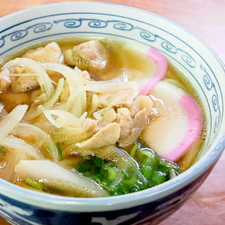 かしわうどん(岡田うどん （元祖どじょううどん）)