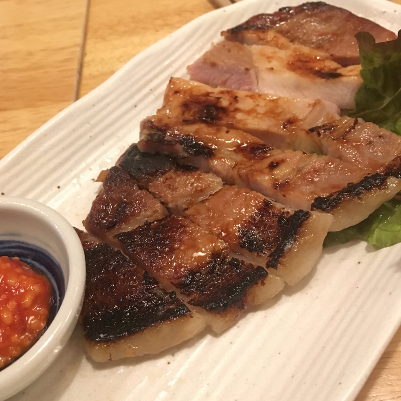 妻有ポーク 熟成ロース粕漬け焼き(和菜れとろ 別亭 むすび)