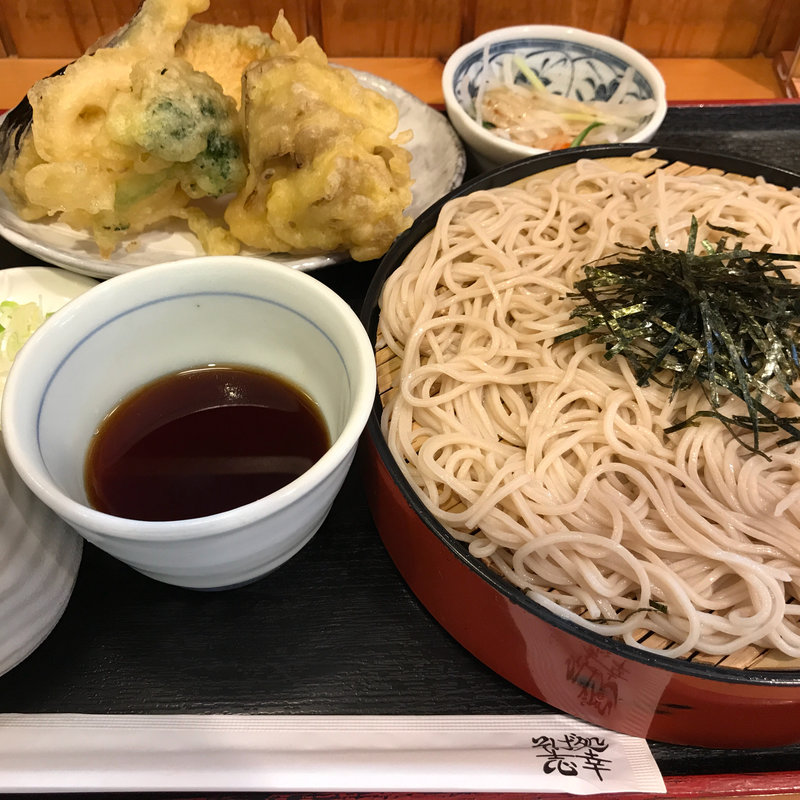 野菜天丼そばセット(そば処 志幸)