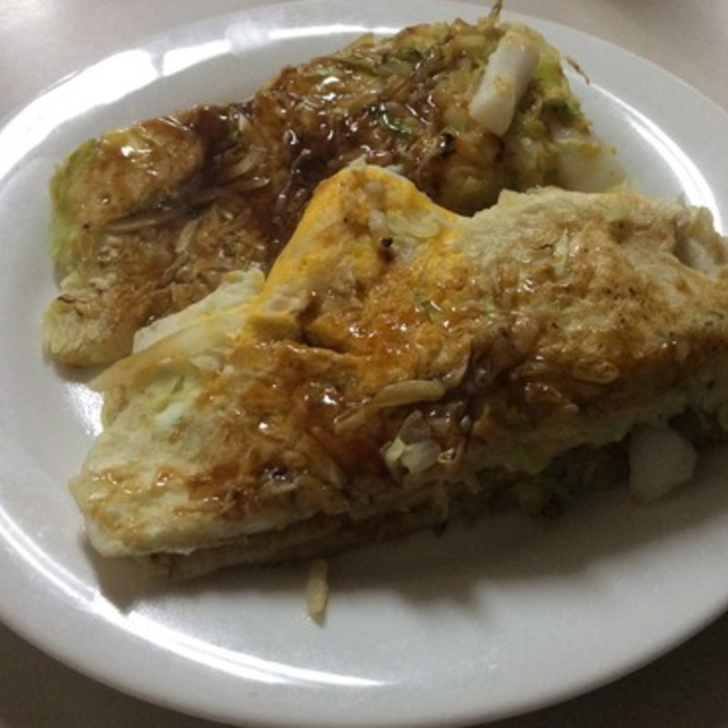 イカ玉子野菜入りのイカ焼き(いか焼きの店 つちはし)