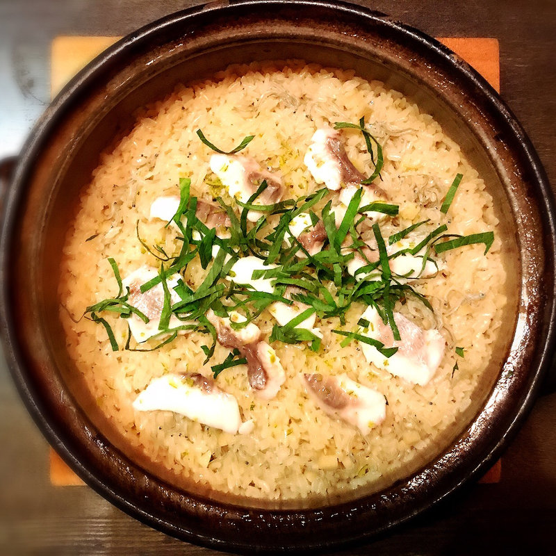 本日の土鍋御飯(和酒和食 恵比寿 黒帯)