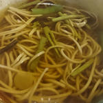 山菜そば定食(杵つきそば)