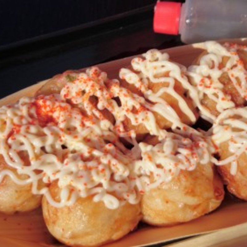 マヨポン（一味唐辛子かけ）(たこ焼き 得心本店)