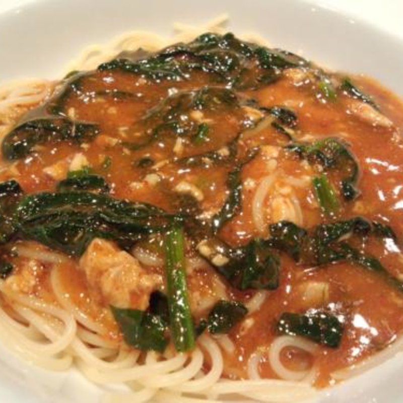 赤い和風パスタ(PASTAまにあ （パスタマニア）)