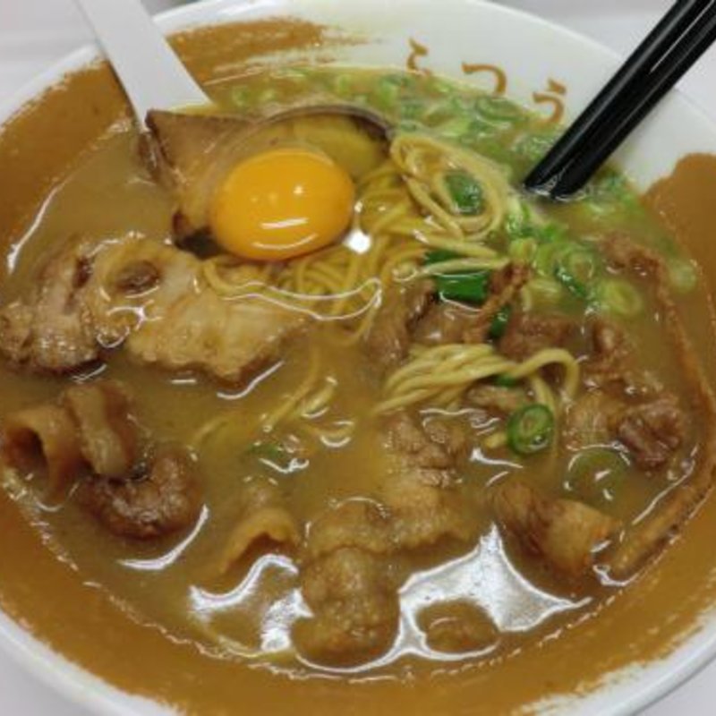 徳島ラーメン(ふつう)肉入り(ラーメン東大 大道本店 （本場徳島の味）)