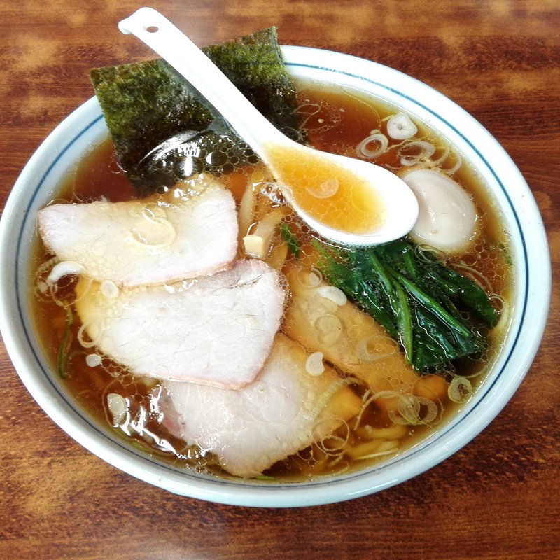 焼豚（チャーシュー）麺　大盛半熟煮卵トッピング(とら食堂 （とらしょくどう）)