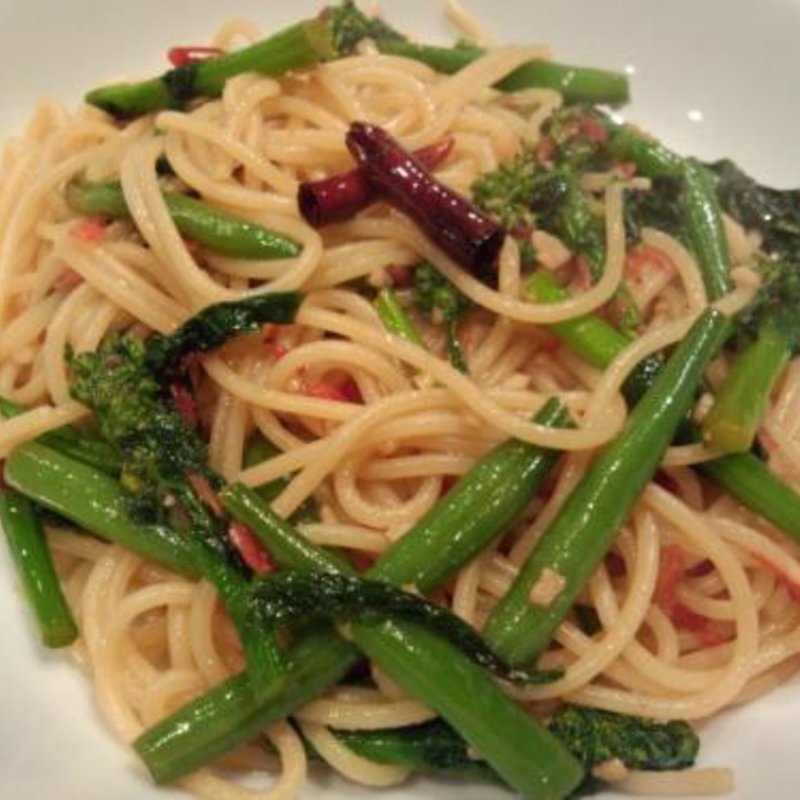 菜の花と三度豆の和風パスタ(PASTAまにあ （パスタマニア）)