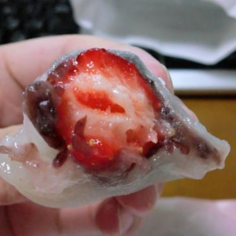 いちご大福 粒餡(一心堂)