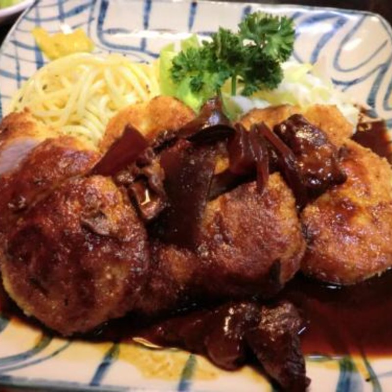 上焼みそひれかつ定食(たいら)