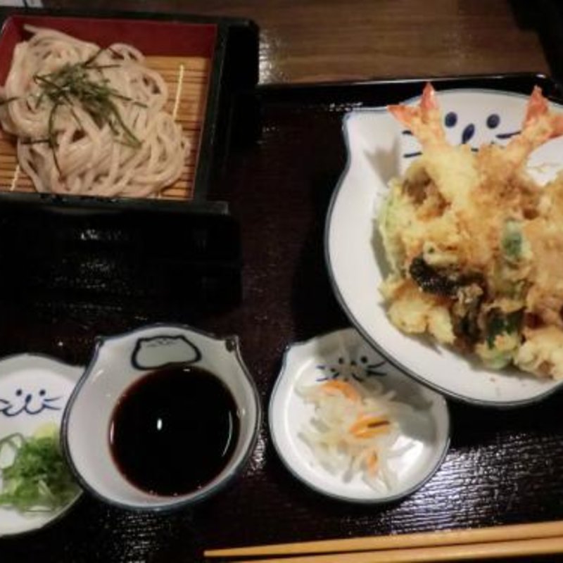 大海老たこ天丼セット(のらや 鳳本店)