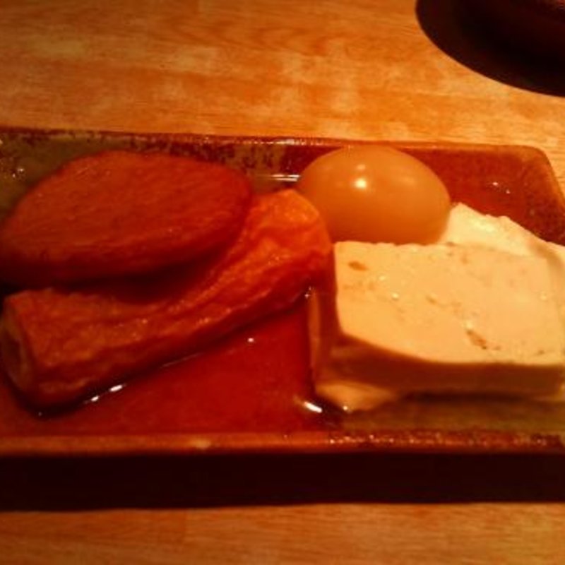 おでん（ちくわ、平天、とうふ、玉子）(讃岐うどん 美曽乃)