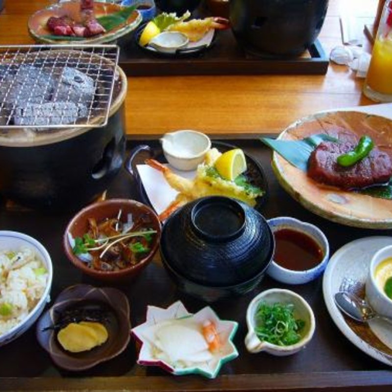 牛ヒレ肉の御膳(いよやかの郷 バーベキュー )