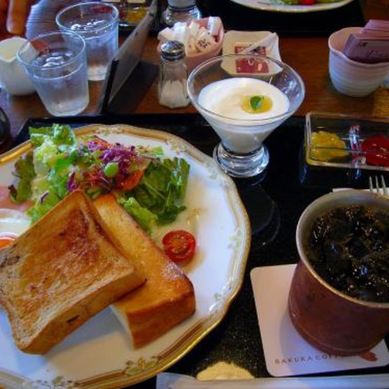 桜モーニング(桜珈琲 鳳本店)