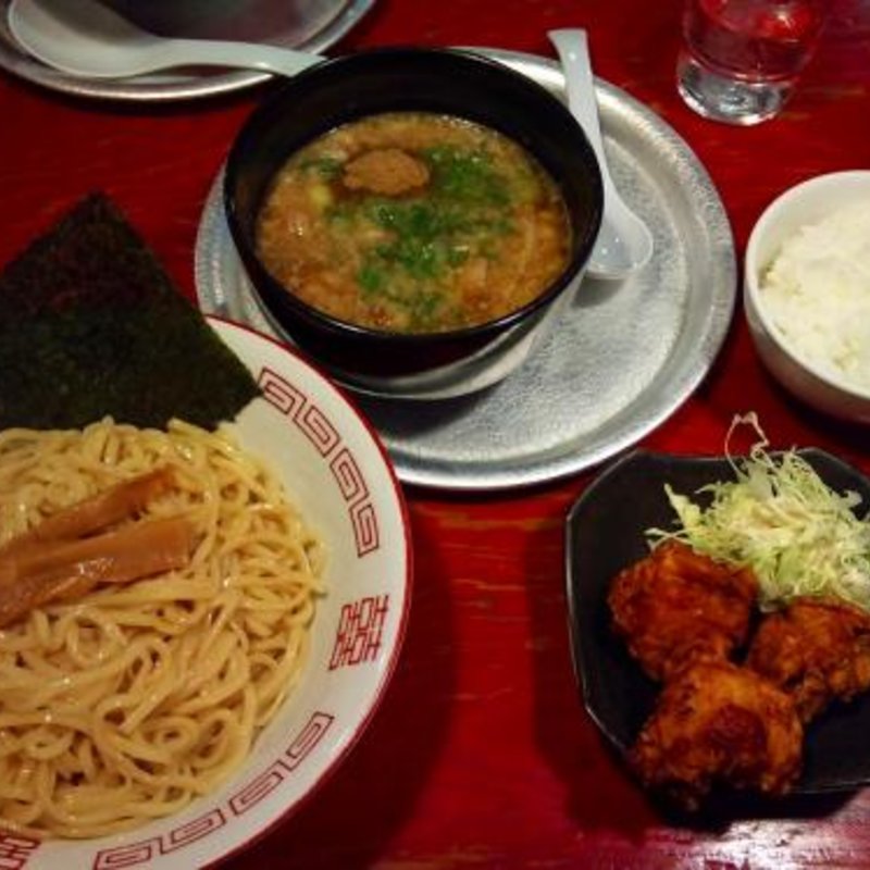 もりそば(つけめん)醤油だれ1．5玉 太麺(牡丹 難波店 )