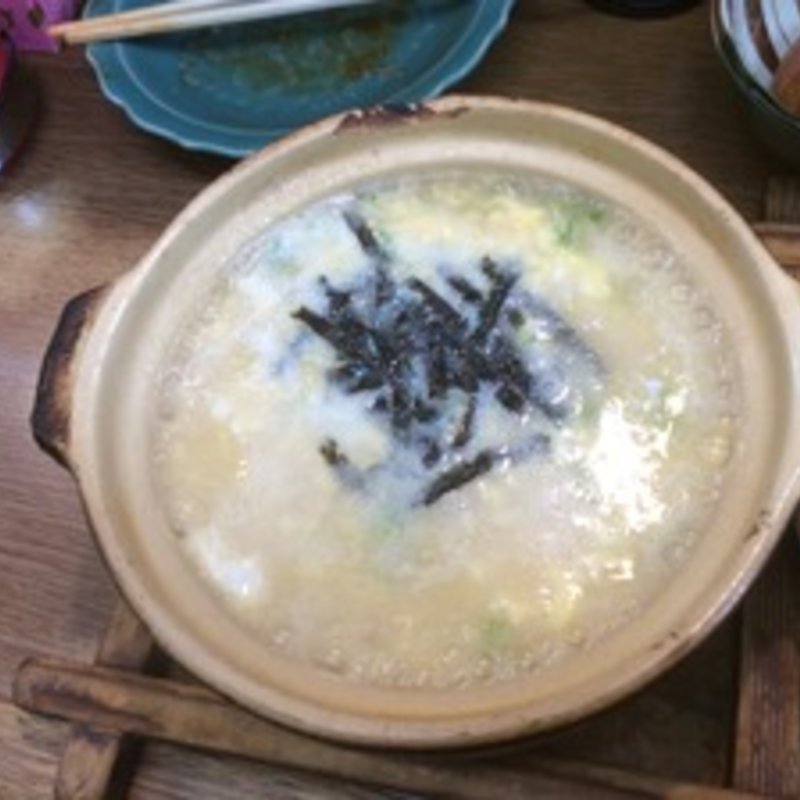 鶏雑炊(よあけ食堂)