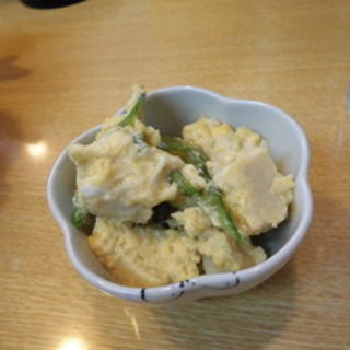 高野豆腐の卵とじ(笑多 )