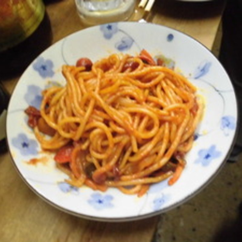 店主手作りのナポリタンハーフ(立呑み きむらや)