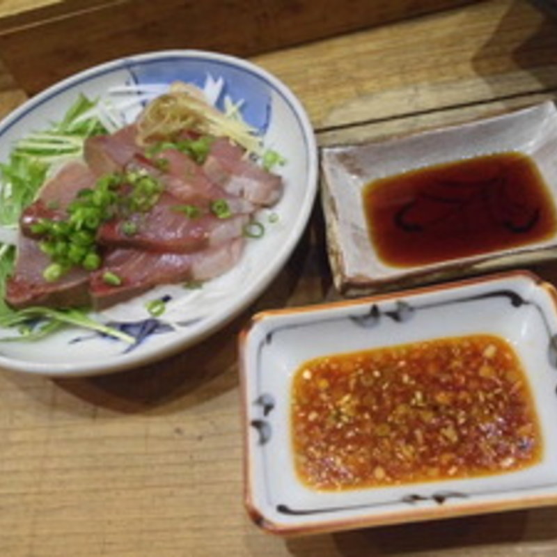 ハマチのたたき(あなぐま亭)