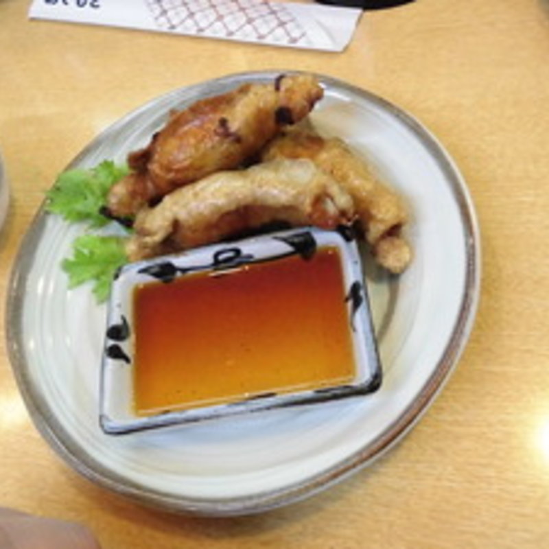 鶏皮餃子(笑多 )