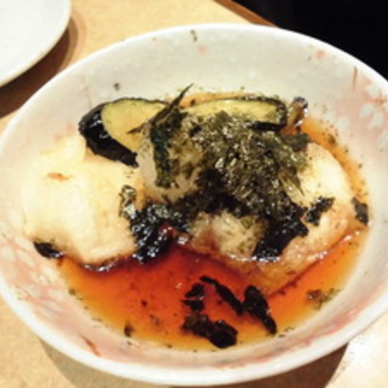 なすとお餅の揚げだし(恵美寿屋)