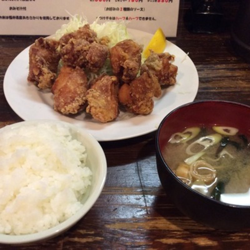 センザンギ定食7個(串料理 くしたけ )