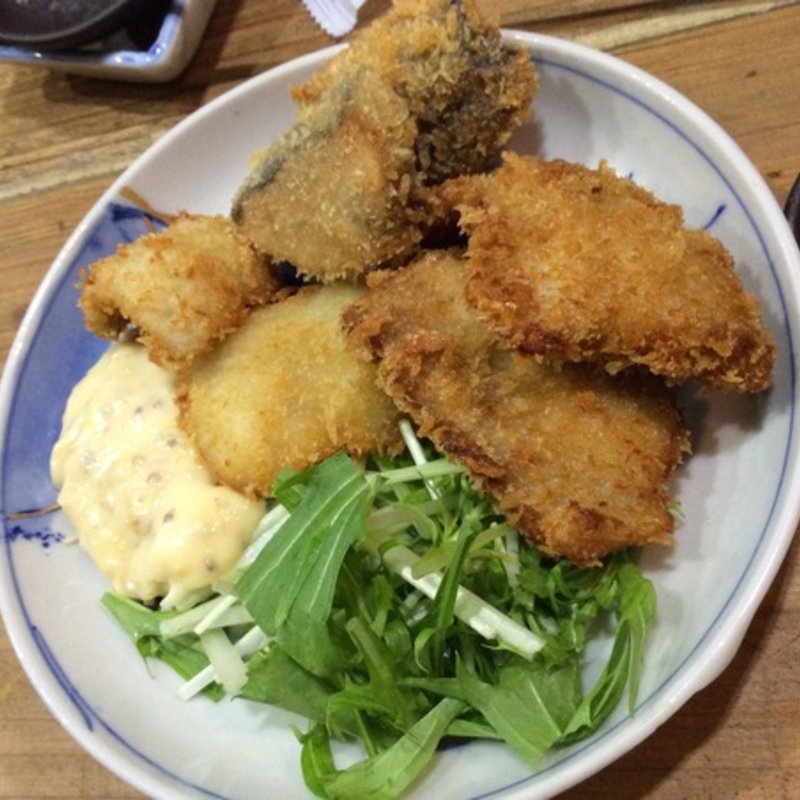 魚フライ盛り合わせ(あなぐま亭)