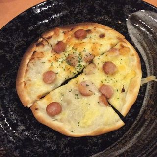 ソーセージのカルボナーラ風ピザ(志なのすけ 京橋店 )