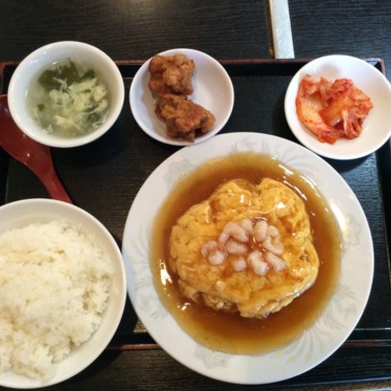 海老玉定食(中華料理 雲隆)