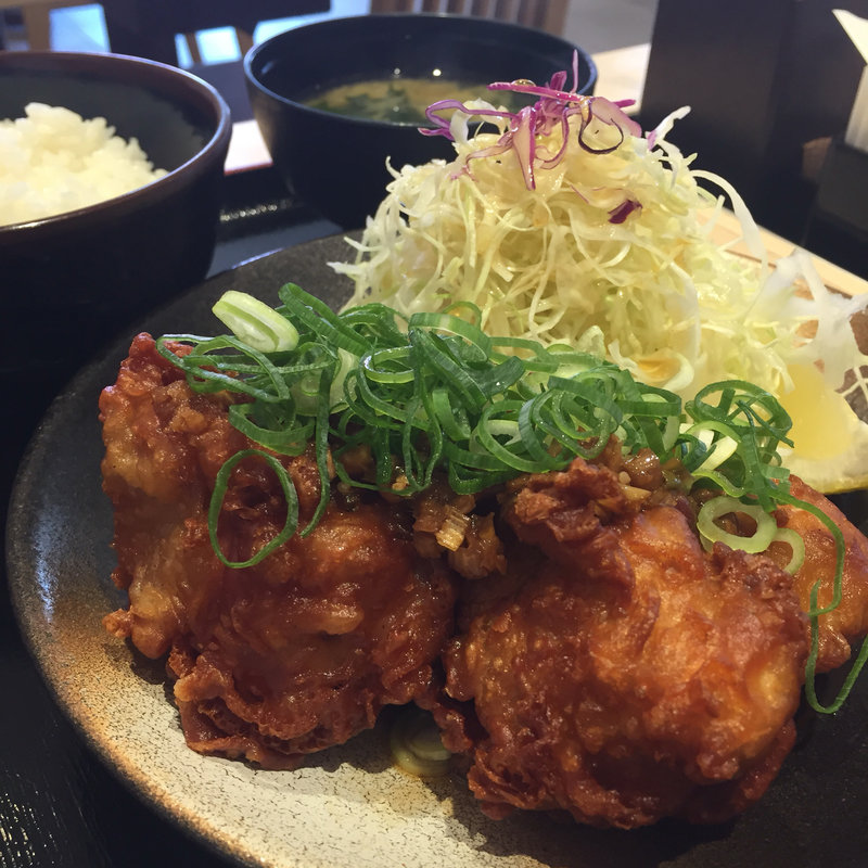 唐揚げ油淋鶏定食(松のや 貝塚店)