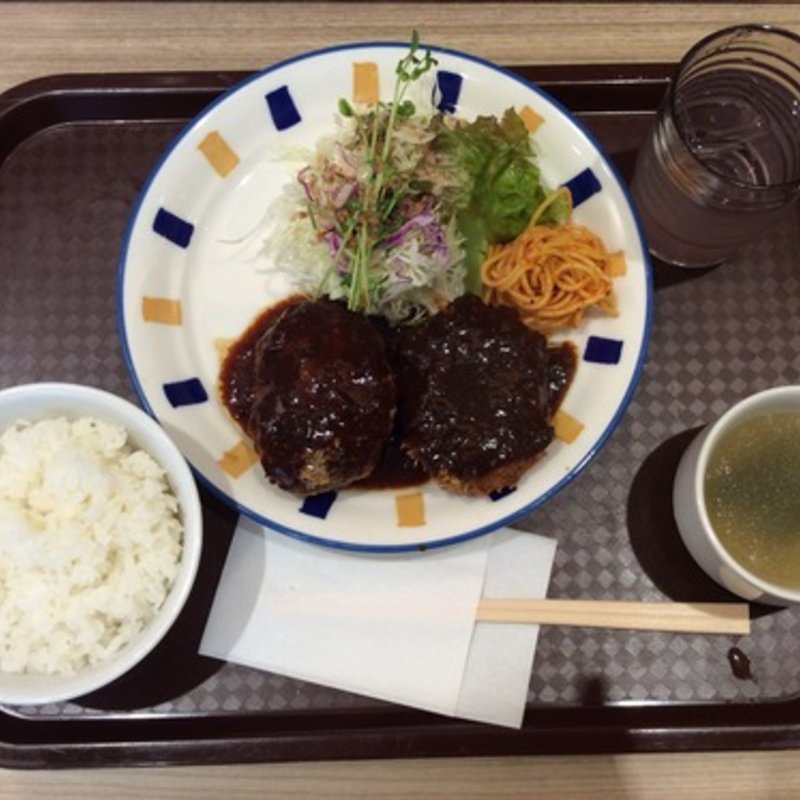 ハンバーグとミンチカツのセット(津の田ミート くずはモール店 )
