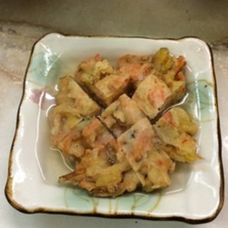 かき揚げおでん出汁バージョン(立呑み きむらや)