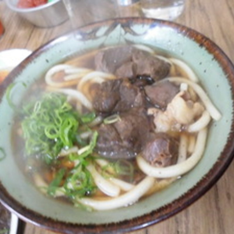 ホルモンうどん(きらく)