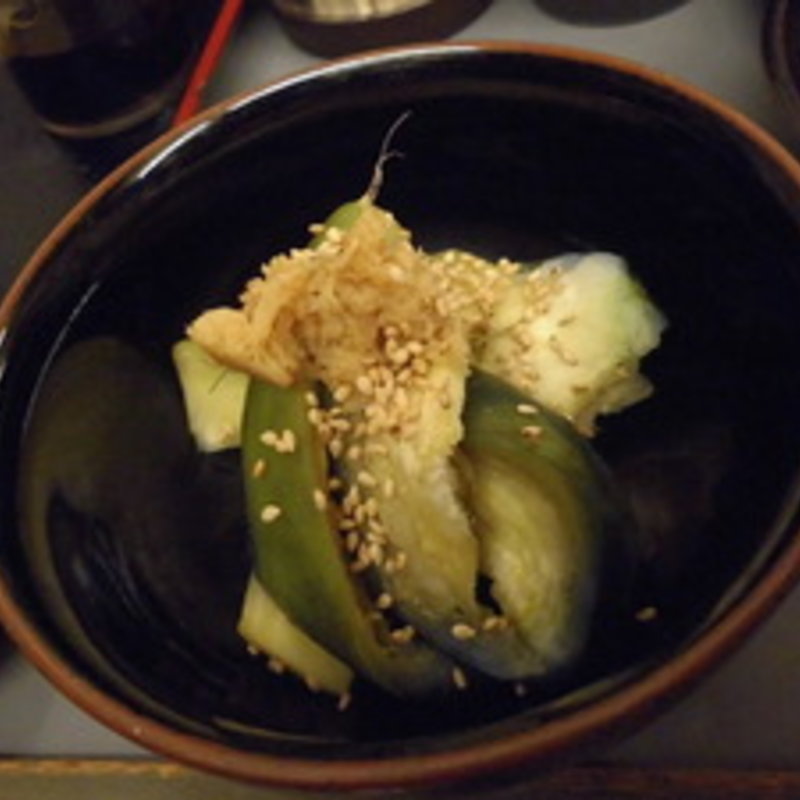 泉州水茄子ぬか漬け(酒房ぶんぷく)