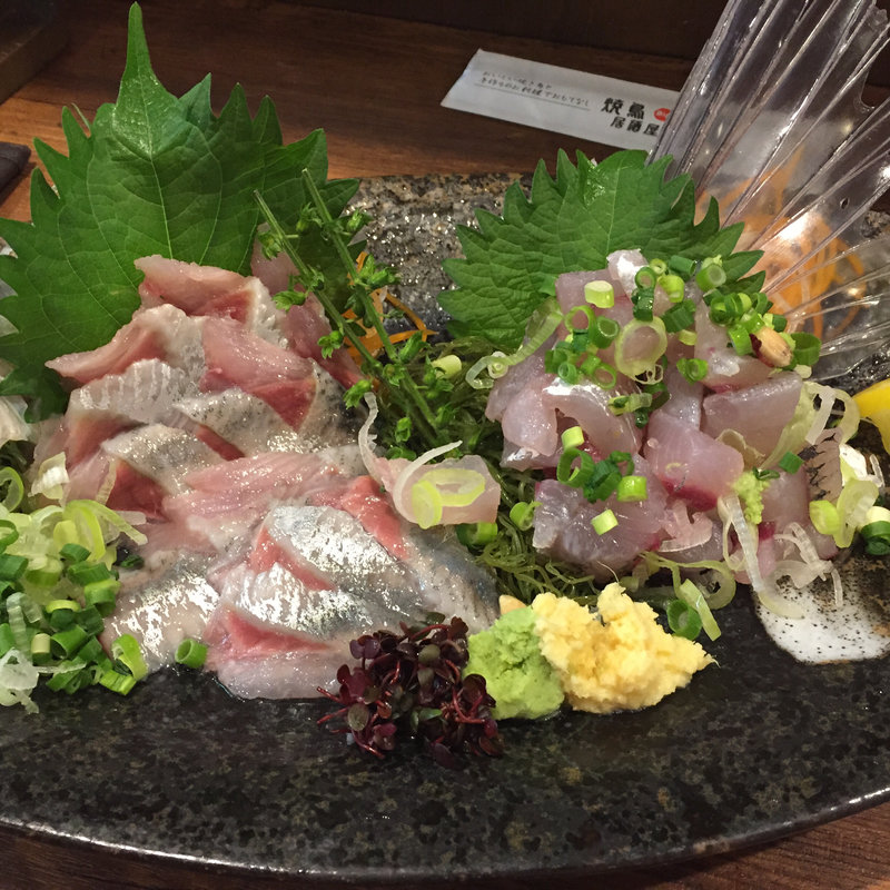 とびうおとイワシの刺身(大)