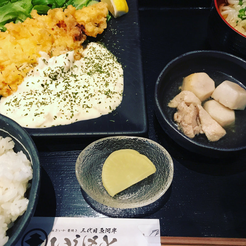 紀州梅どりのチキン南蛮御膳(泳ぎいか 三代目魚河岸 いしもと )