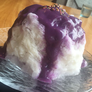 濃厚紫いも牛乳かき氷(和kitchen かんな （和キッチン かんな）)