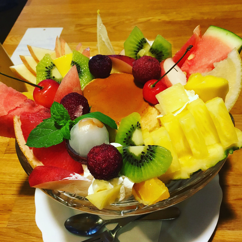 プリンアラモード(木の実)