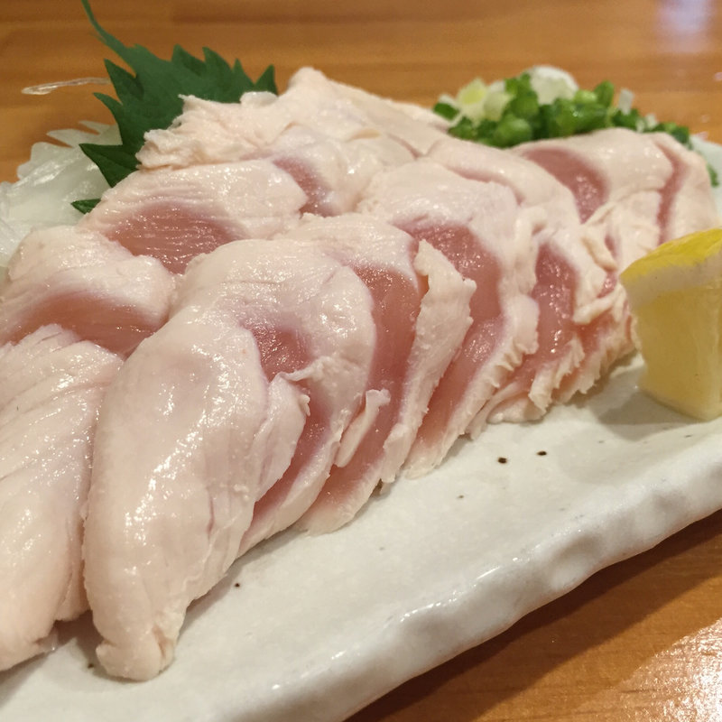 鳥刺し(ささみ）小100g(よね田)