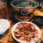３点盛り定食(ホルモン焼肉 縁 池袋店)