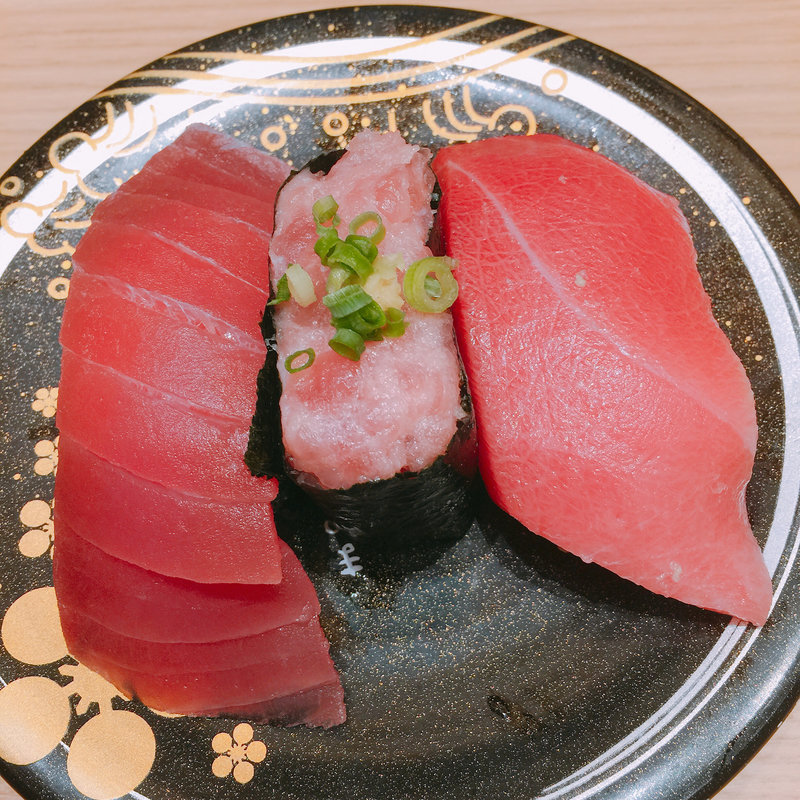 まぐろ三種盛り(もりもり寿し mozoワンダーシティ店)