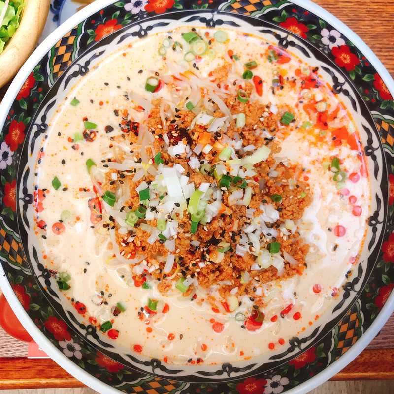 冷やし豆乳担々麺(Xiangni Cafe 奥原宿)