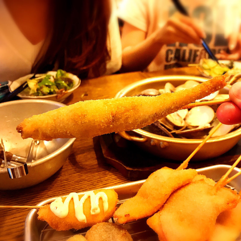 串揚げ（子持ちししゃも）(はまぐり屋串左衛門)