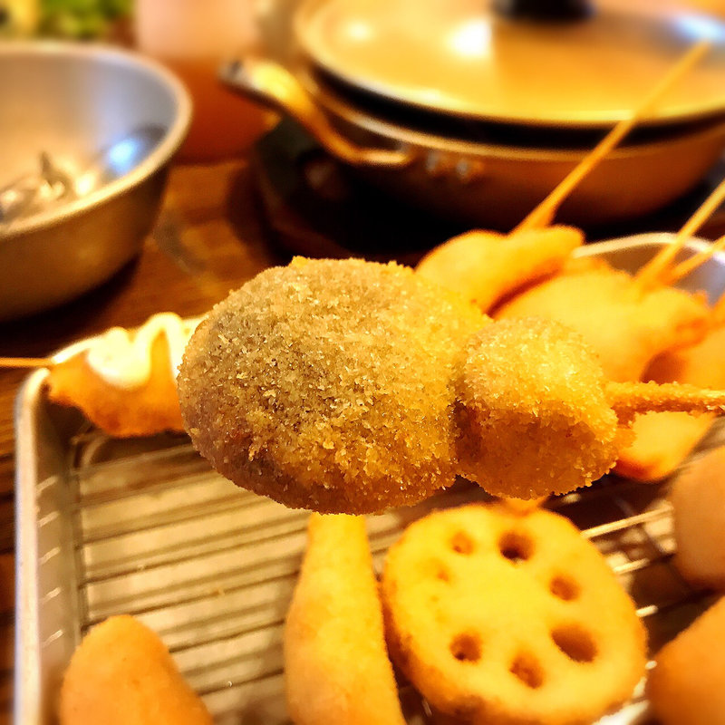 串揚げ（しいたけ）(はまぐり屋串左衛門)