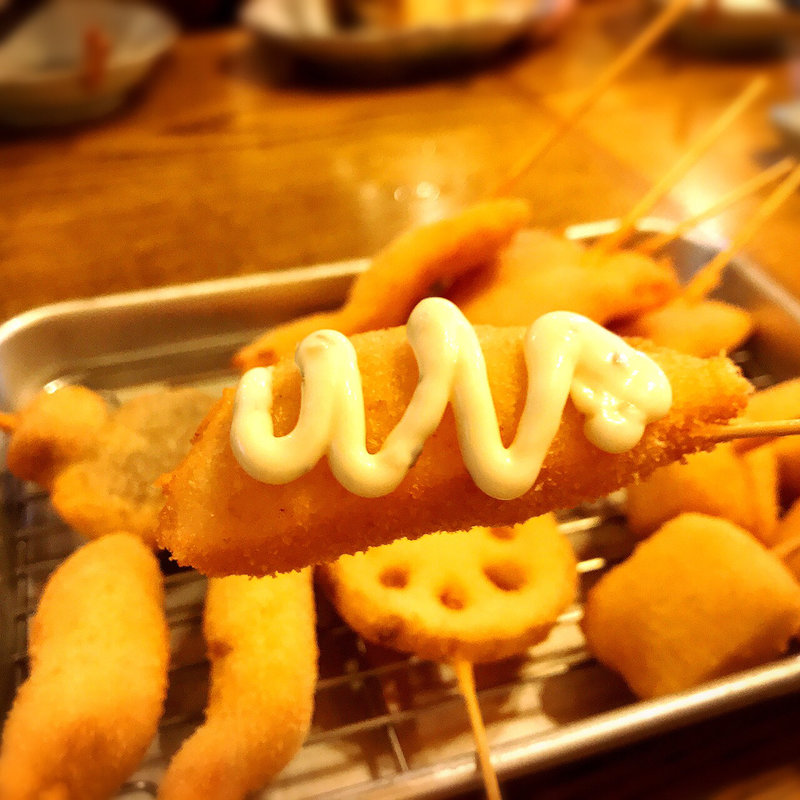 串揚げ（サーモン）(はまぐり屋串左衛門)