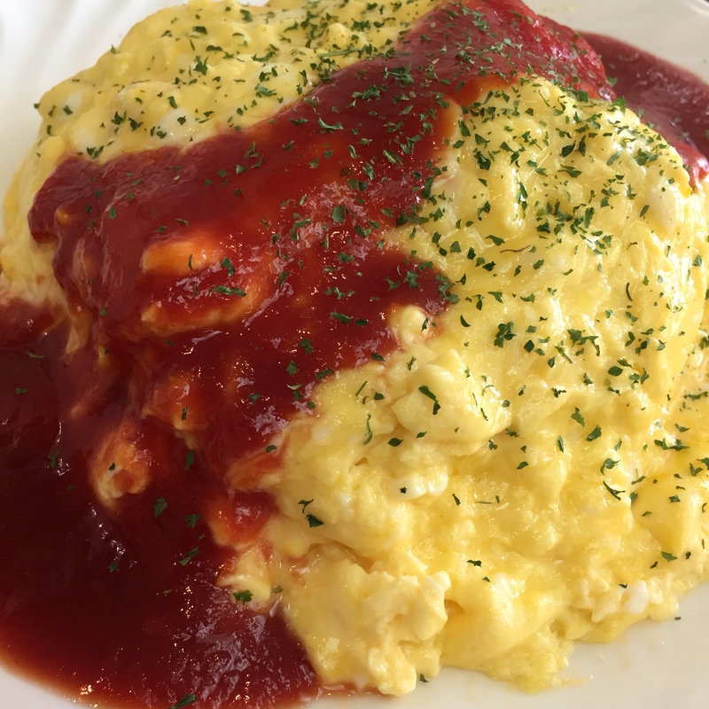 オムライス トマトソース(コーヒーショップいまむら)