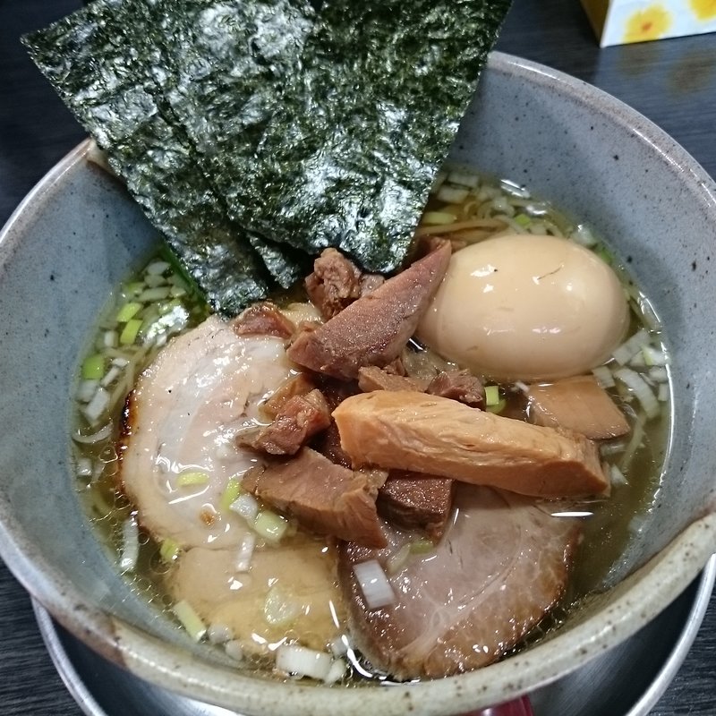 番 全部のせ （ 細 ） 塩(麺屋 番)